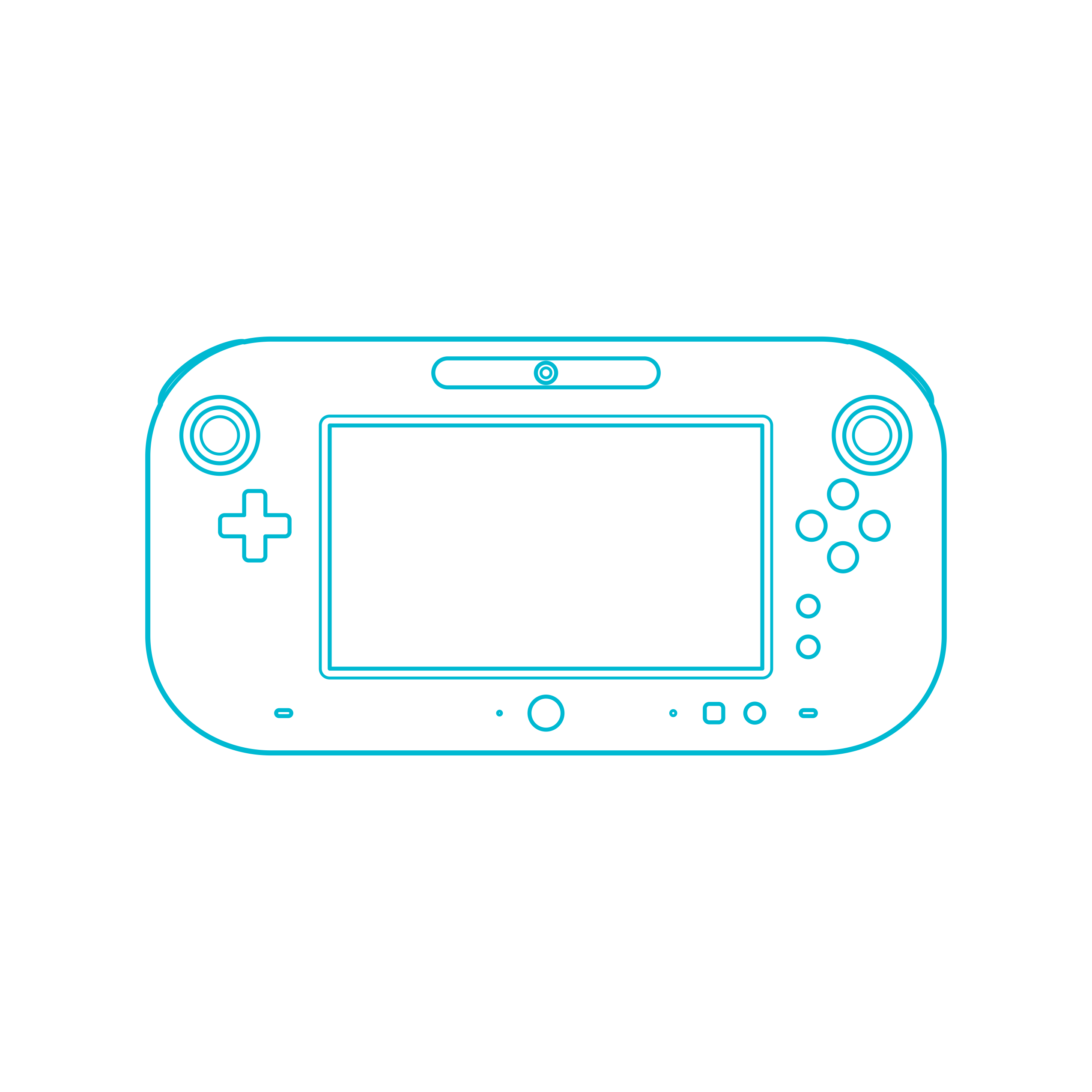 Digital Video Game Controllers Wii U Gamepad Engraving Svg Design Free Vectors